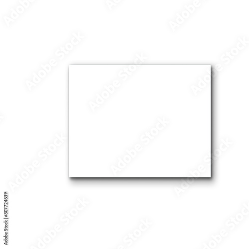  Paper sheet shadow effect, on transparent background 