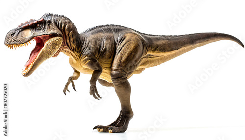 T-Rex stehend isoliert auf wei  en Hintergrund  Freisteller 