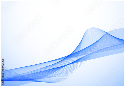 デジタルテクノロジーのウェーブ背景2青色