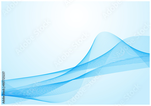 デジタルテクノロジーのウェーブ背景2水色