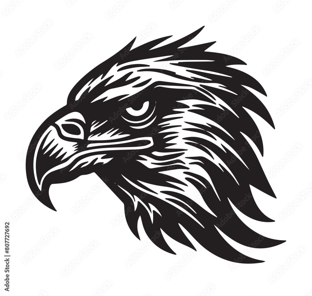 Detailed Eagle Head Illustration vector Detailed Eagle Head Illustration vector