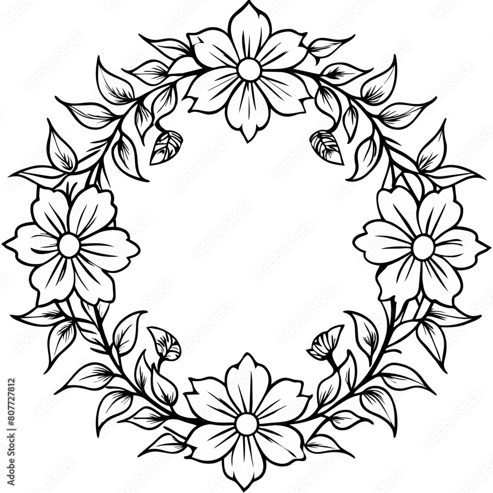 Flowers frame Flowers frame