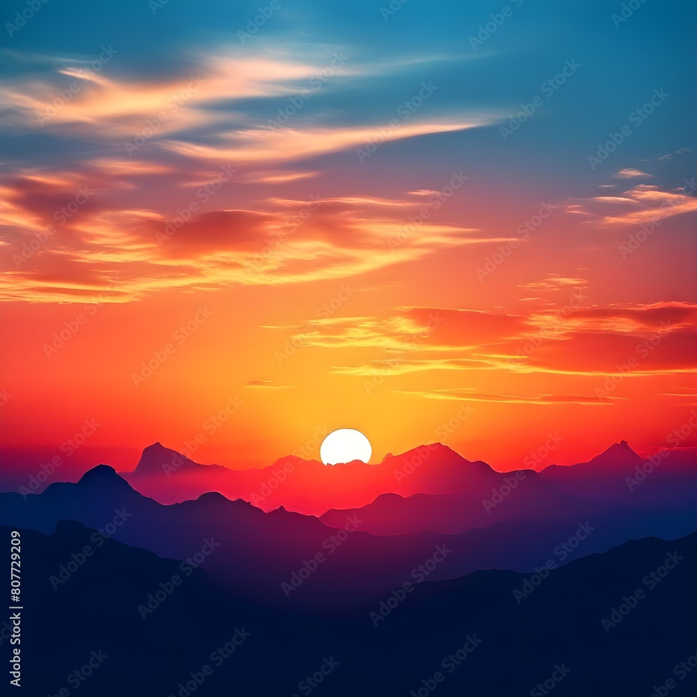 sunset in the mountains sunset in the mountains