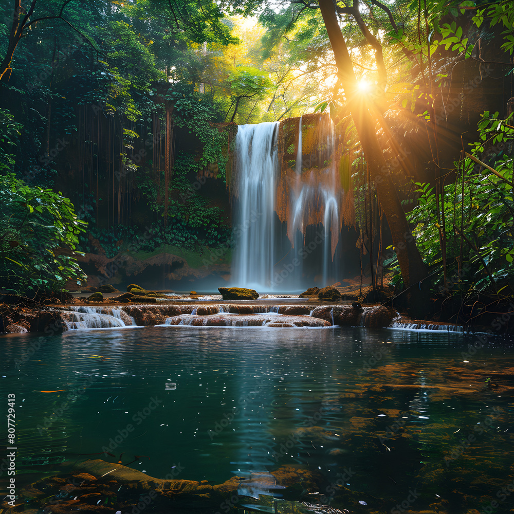 Beautiful_Waterfall_hidden_in_tropical_rainfores