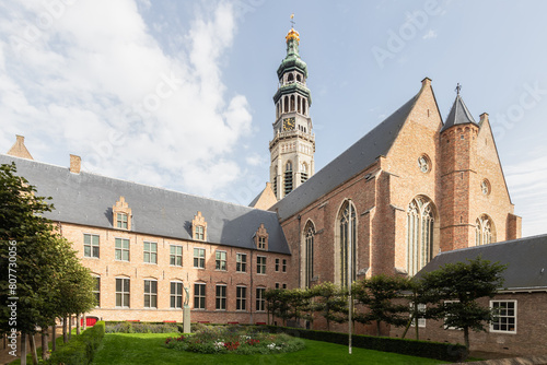 Church - Nieuwe Kerk, as part of the former Middelburg Abbey in the center of the Zeeland capital Middelburg