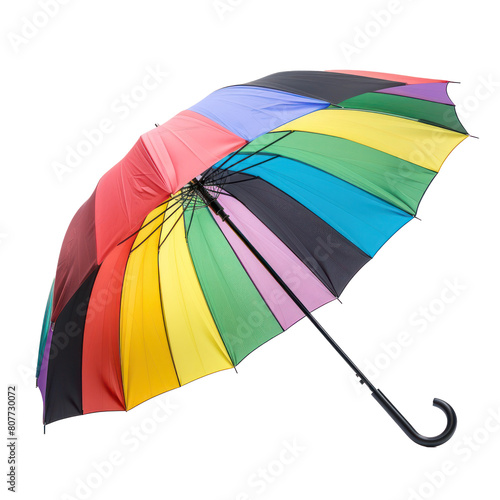 rainbow umbrella isolate on transparency background PNG photo