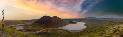  Meke Crater Lake in Konya  Turkey. The lake no longer exists because of global warming.