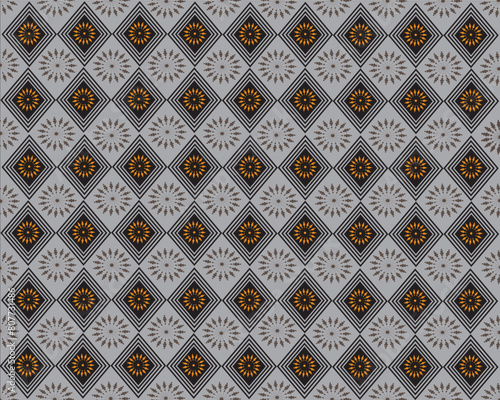 seamless pattern with elements fabric background