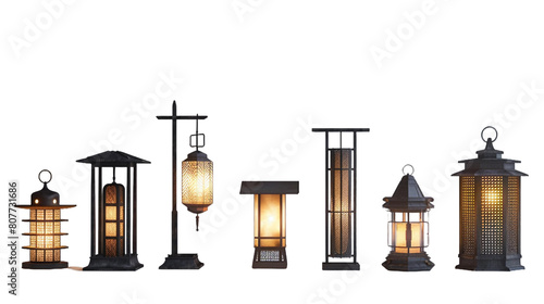 Wallpaper Mural Different lamps PNG transparent background Torontodigital.ca