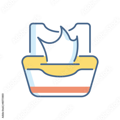 Wet Wipes vector icon