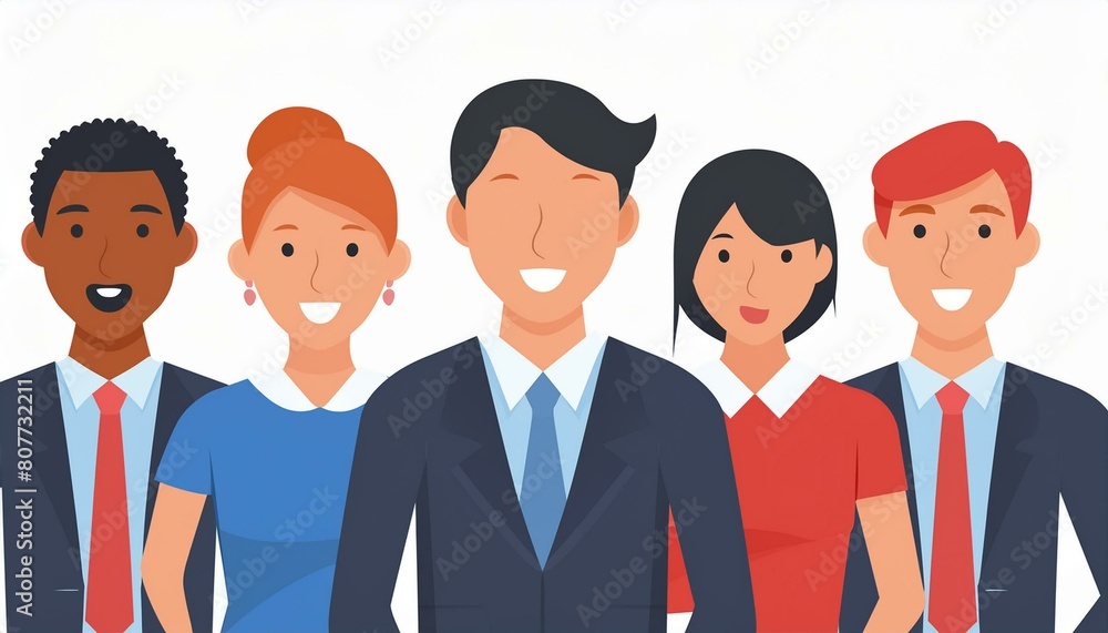 Group portrait of smiling office workers. Multicultural business team, colleagues. Happy men and women stand together icon, white background, black colour icon Group portrait of smiling office workers. Multicultural business team, colleagues. Happy men and women stand together icon, white background, black colour icon