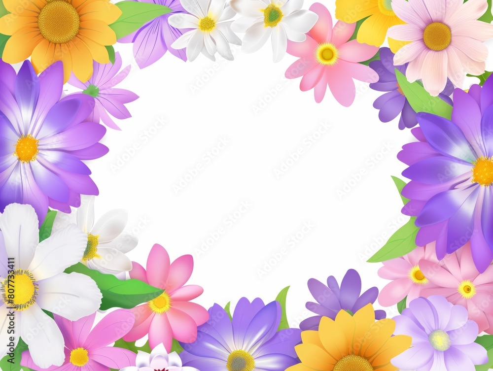 Beautiful floral frame