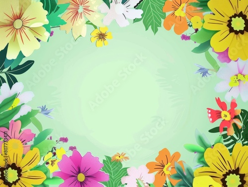 Beautiful floral frame © Vlad
