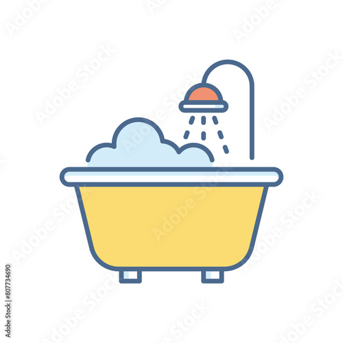 Bathtub vector icon