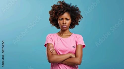 Young Woman Expressing Disapproval photo