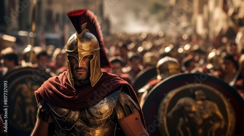 Elaborate parade celebrates gladiator's victory photo