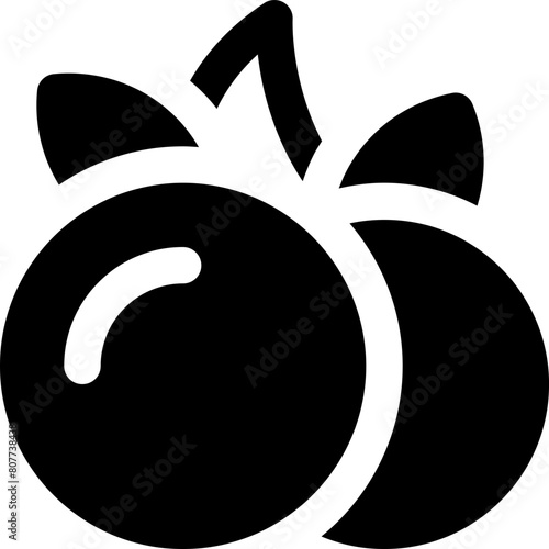 cherries icon. vector glyph icon for your website, mobile, presentation, and logo design.