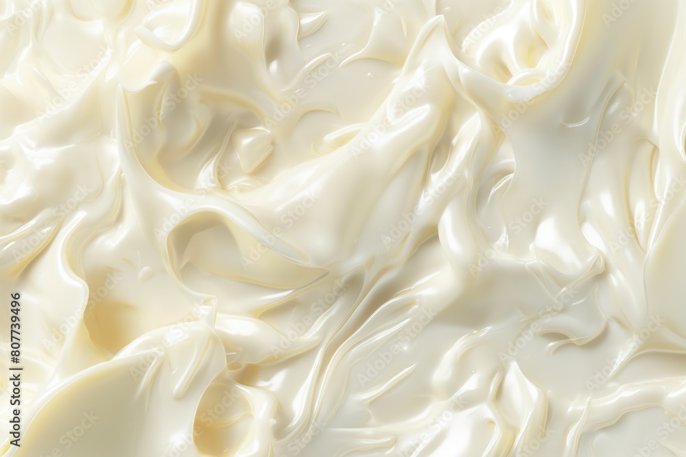 Luxurious Creamy White Chocolate Melt Texture Close-up Luxurious Creamy White Chocolate Melt Texture Close-up