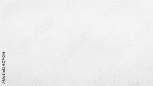 コンクリートや石膏ボードなどの白くペイントされた壁または表面のテクスチャ - 白い背景素材 - 16:9 photo