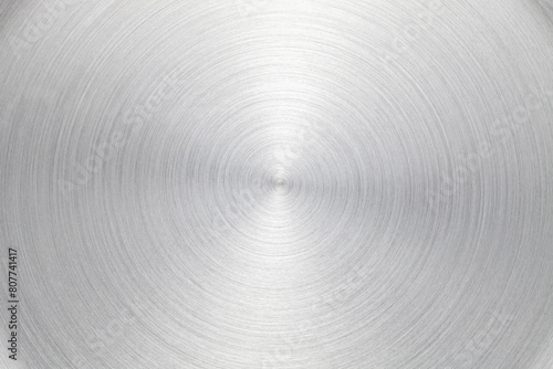 stainless steel circular brushed shiny metal texture