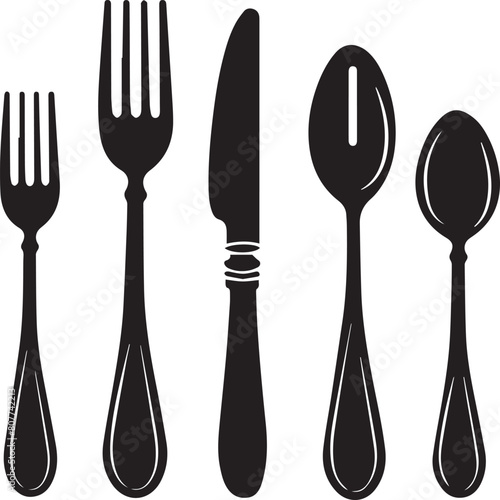 fork spoon and knife