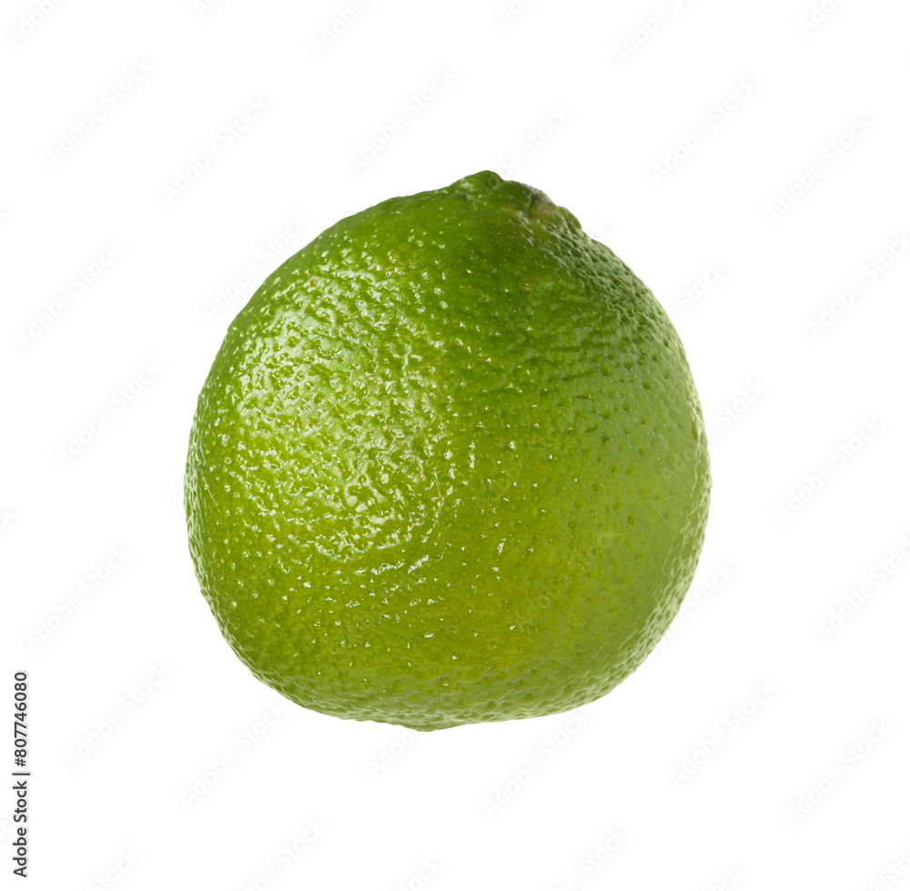 Citrus fruit. One fresh ripe lime isolated on white Citrus fruit. One fresh ripe lime isolated on white