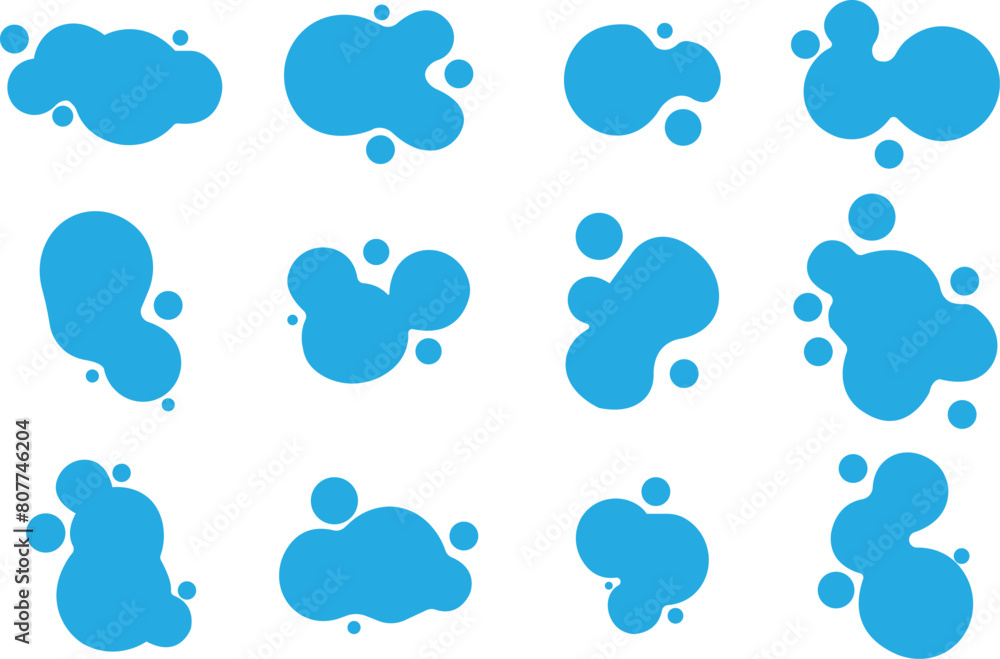 Set of Minimal Ink drops and splashes icons. Blotter spot, liquid paint drip splash and ink splatters. Slim Blue inked splatter dirt stain splattered spray with drops blots on transparent background. Set of Minimal Ink drops and splashes icons. Blotter spot, liquid paint drip splash and ink splatters. Slim Blue inked splatter dirt stain splattered spray with drops blots on transparent background.