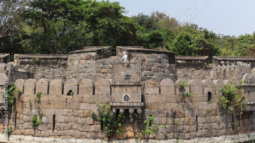The Ruin Fortress of Vellore Fort, it was the Capital of Aravidu Dynasty of the Vijaynagara Empire in 16th Century, Vellore, Tamilnadu, India.