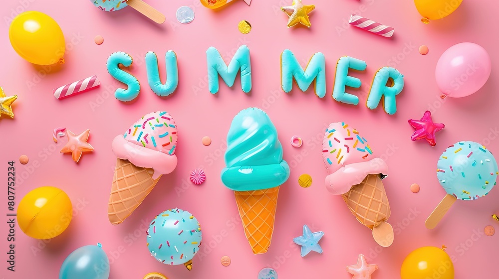 Colourful icecream in summer UHD wallpaper Colourful icecream in summer UHD wallpaper