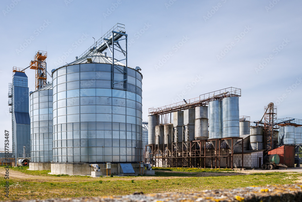 silos granary elevator on agro-industrial complex with seed cleaning and drying line for grain storage silos granary elevator on agro-industrial complex with seed cleaning and drying line for grain storage