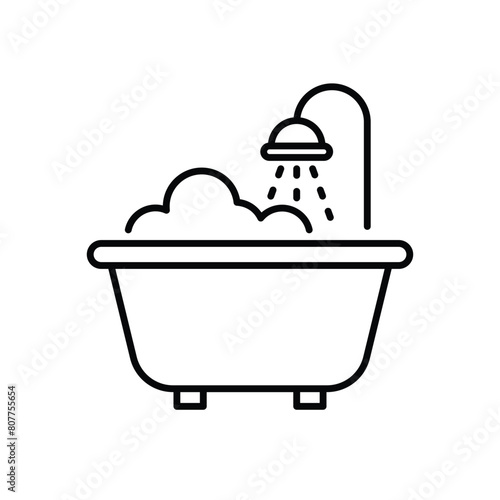Bathtub vector icon