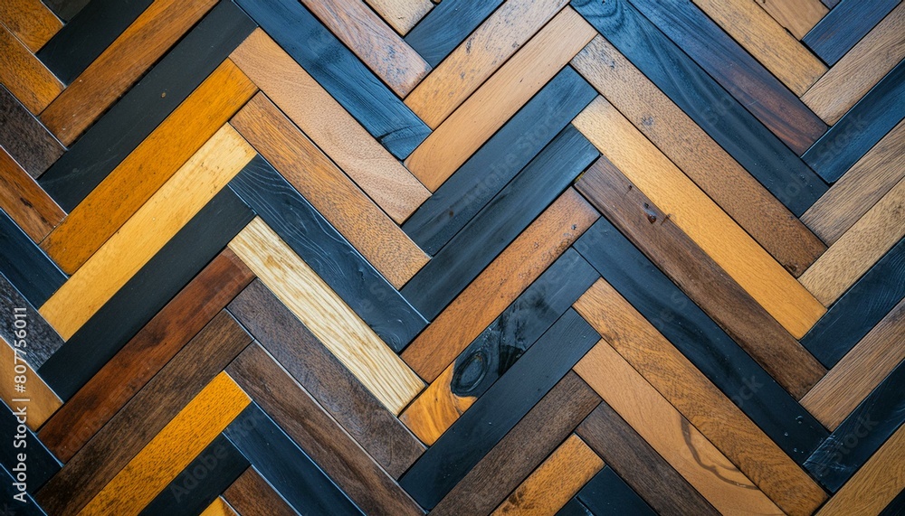 architectural and interior design projects. The image features a high-resolution close-up of the intricate wood grains and repeating chevron pattern. Background architectural and interior design projects. The image features a high-resolution close-up of the intricate wood grains and repeating chevron pattern. Background