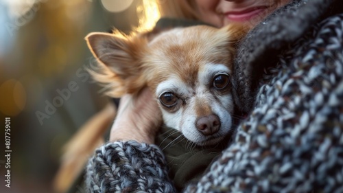 Showing love to your Chihuahua dog.