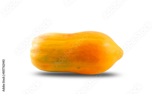  ripe papaya fruit on a white,isolated