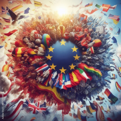 Le elezioni europee: un momento di riflessione e decisione per l'intero continente. photo