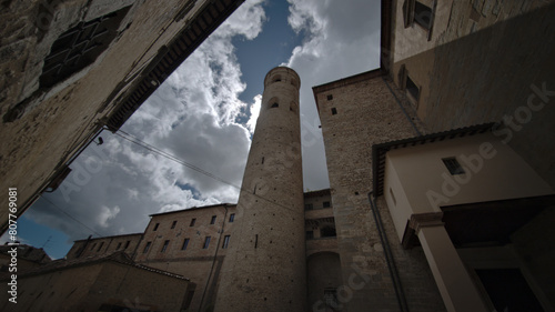 Campanile cilindrico a Città di Castello in Umbria