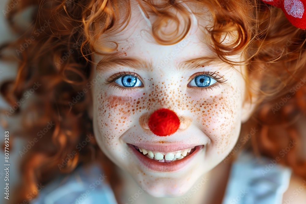 little red-haired girl smiling little red-haired girl smiling