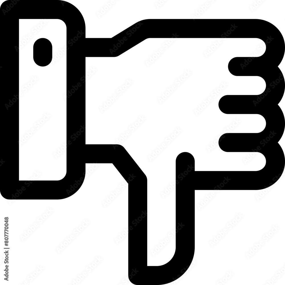 dislike icon. vector line icon for your website, mobile, presentation, and logo design. dislike icon. vector line icon for your website, mobile, presentation, and logo design.