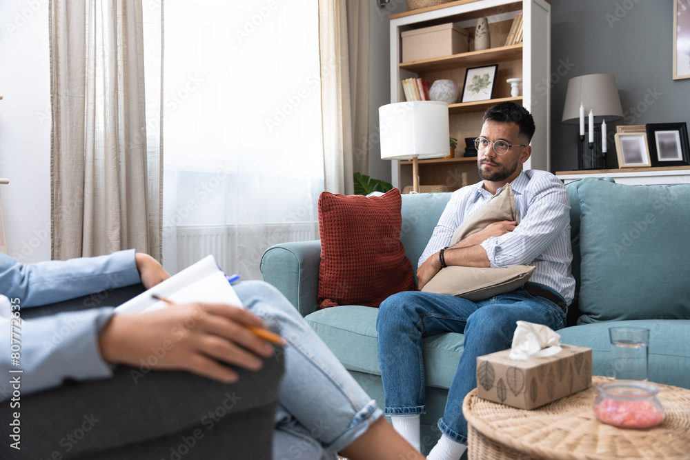 Interview HR person asking psychological questions with job interviewing. Human resources psychology, business psychotherapist session with employee, staff member or foreperson about stress and work. Interview HR person asking psychological questions with job interviewing. Human resources psychology, business psychotherapist session with employee, staff member or foreperson about stress and work.