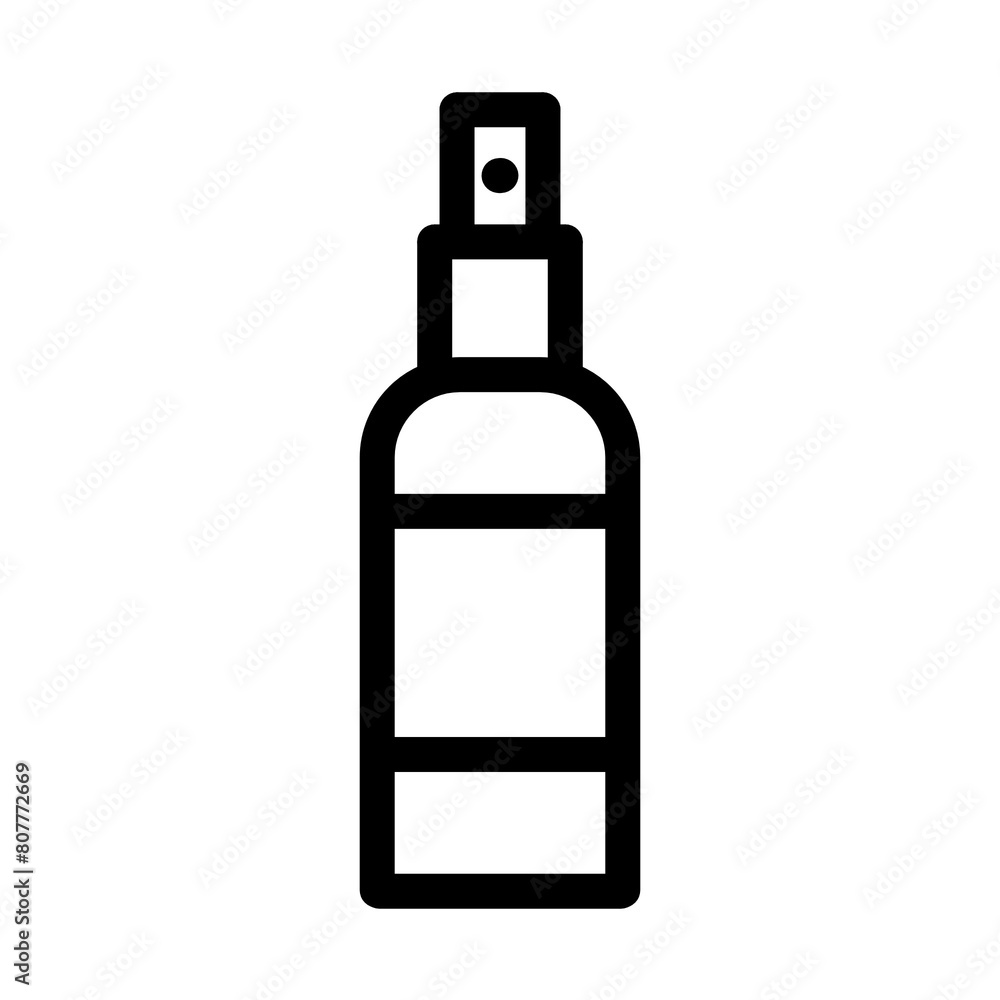 Spray icon in black and outline style Spray icon in black and outline style