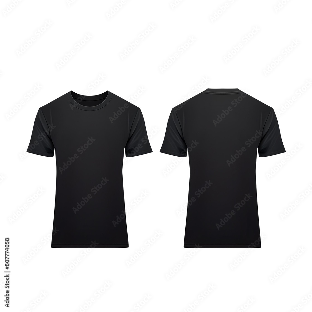 Black t shirt transparent background for mockup Black t shirt transparent background for mockup