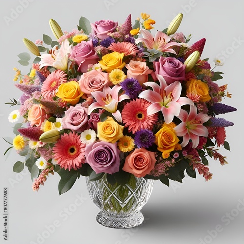 A pretty, colorful bouquet