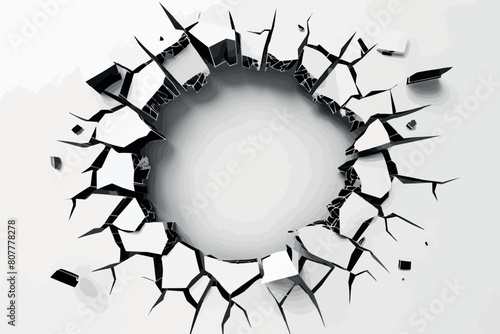 Abstract background explosion. Triangles banner.