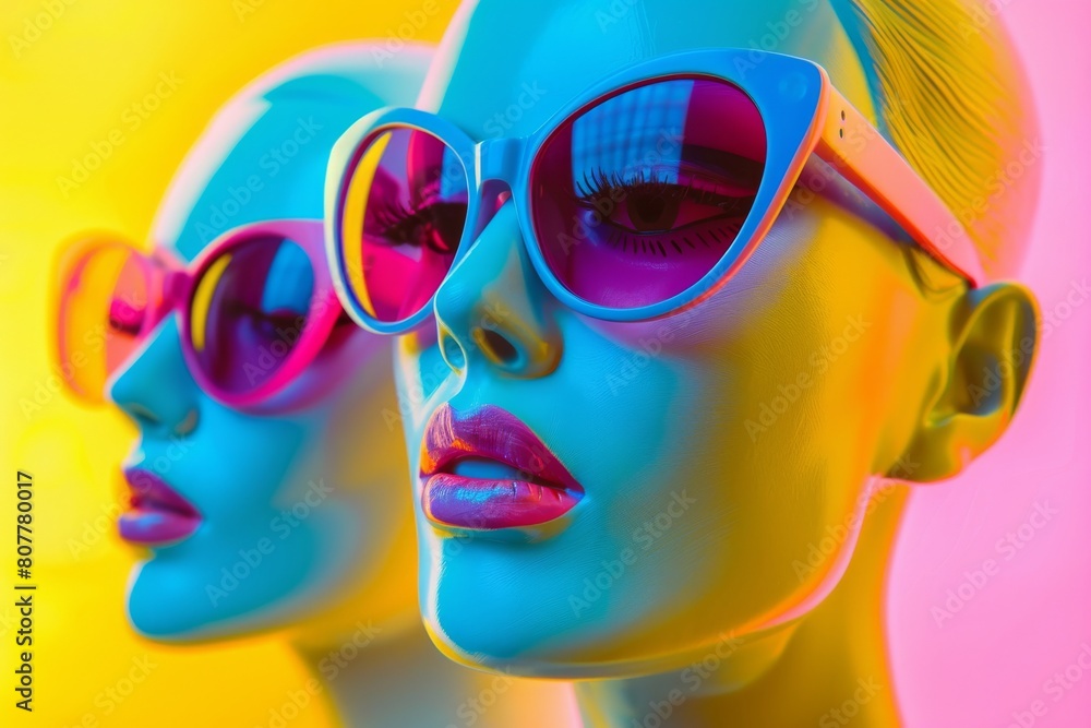 Beautiful girl in bright stylish clothes. Glamorous female model with artistic makeup. Beautiful girl in bright stylish clothes. Glamorous female model with artistic makeup.