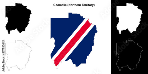 Coomalie (Northern Territory) outline map set