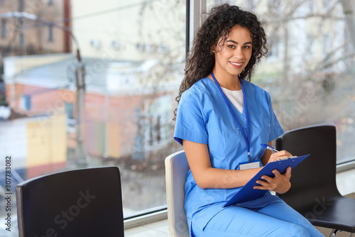 Female African-American med...