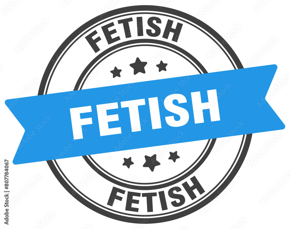 fetish stamp. fetish label on transparent background. round sign