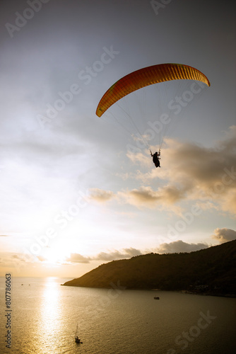 Paragliding Over Water