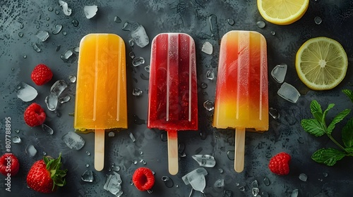 popsicle with fruit