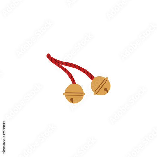 Traditional Kabuki bells vector illustration